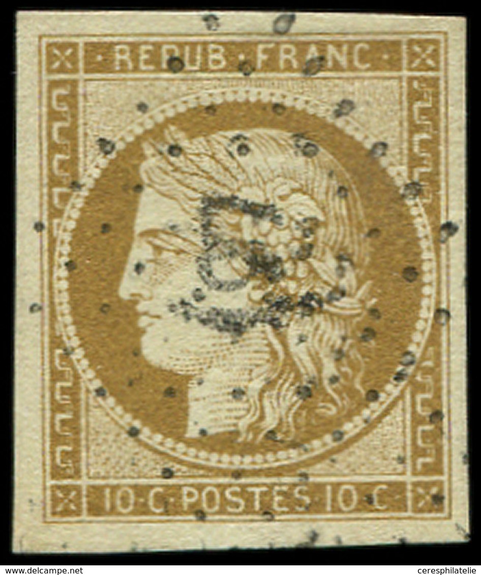 EMISSION DE 1849 1    10c. Bistre-jaune, Obl. PC 197, TB - 1849-1850 Cérès