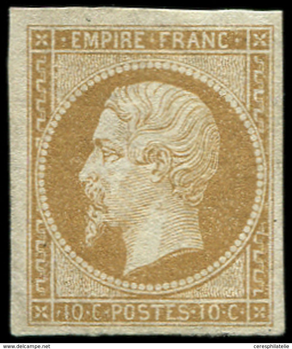 (*) EMPIRE NON DENTELE 13Ba 10c. Bistre-brun, T II, TB. C - 1853-1860 Napoleon III