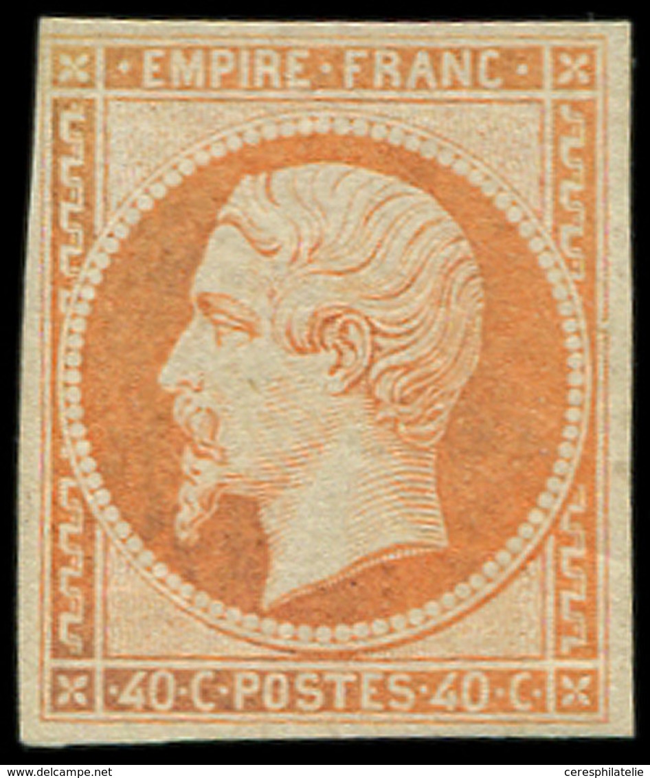 * EMPIRE NON DENTELE 16   40c. Orange, Frais Et TB - 1853-1860 Napoléon III