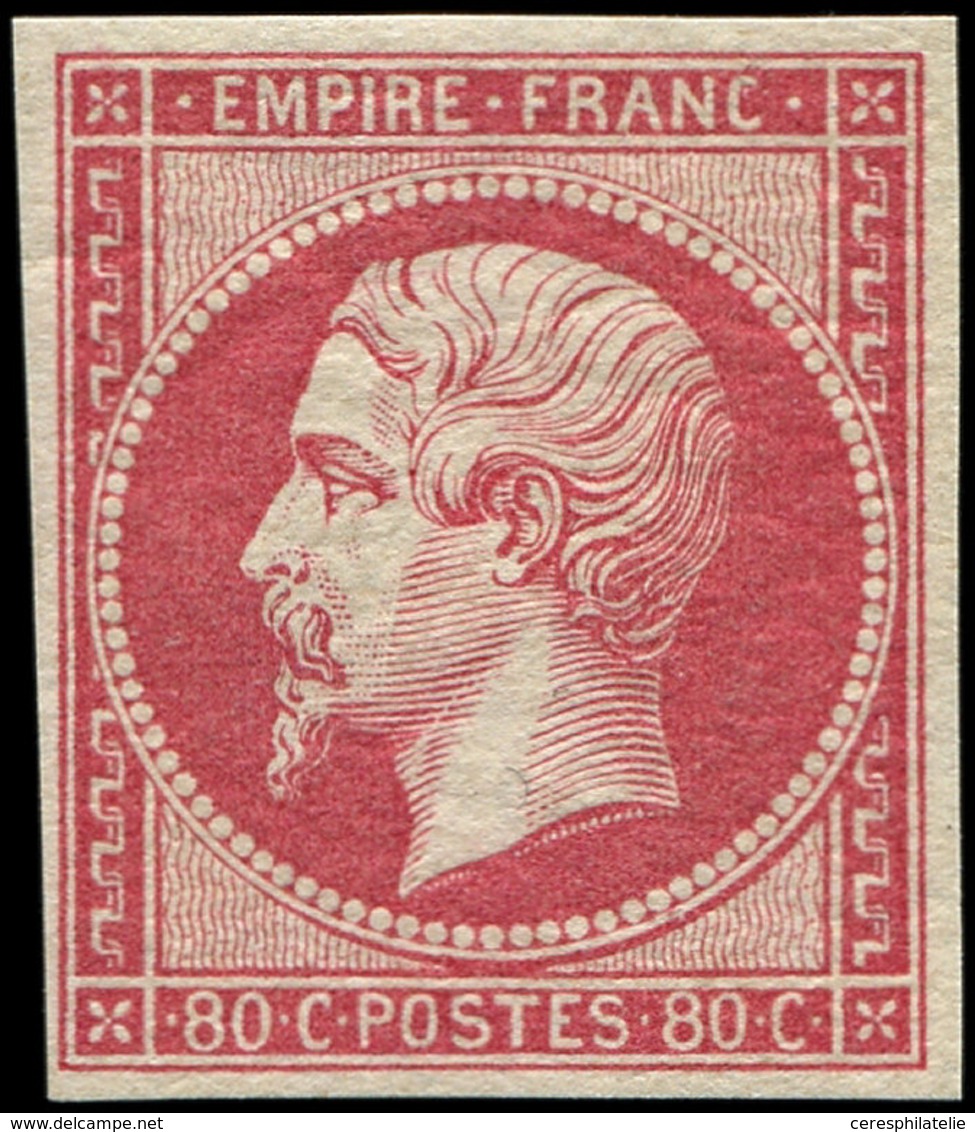 ** EMPIRE NON DENTELE 17B  80c. Rose, Frais Et TB. Br - 1853-1860 Napoléon III.