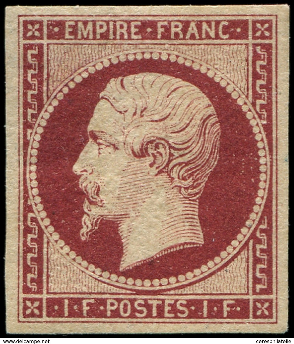 * EMPIRE NON DENTELE 18a   1f. Carmin Foncé, Frais Et TTB - 1853-1860 Napoléon III