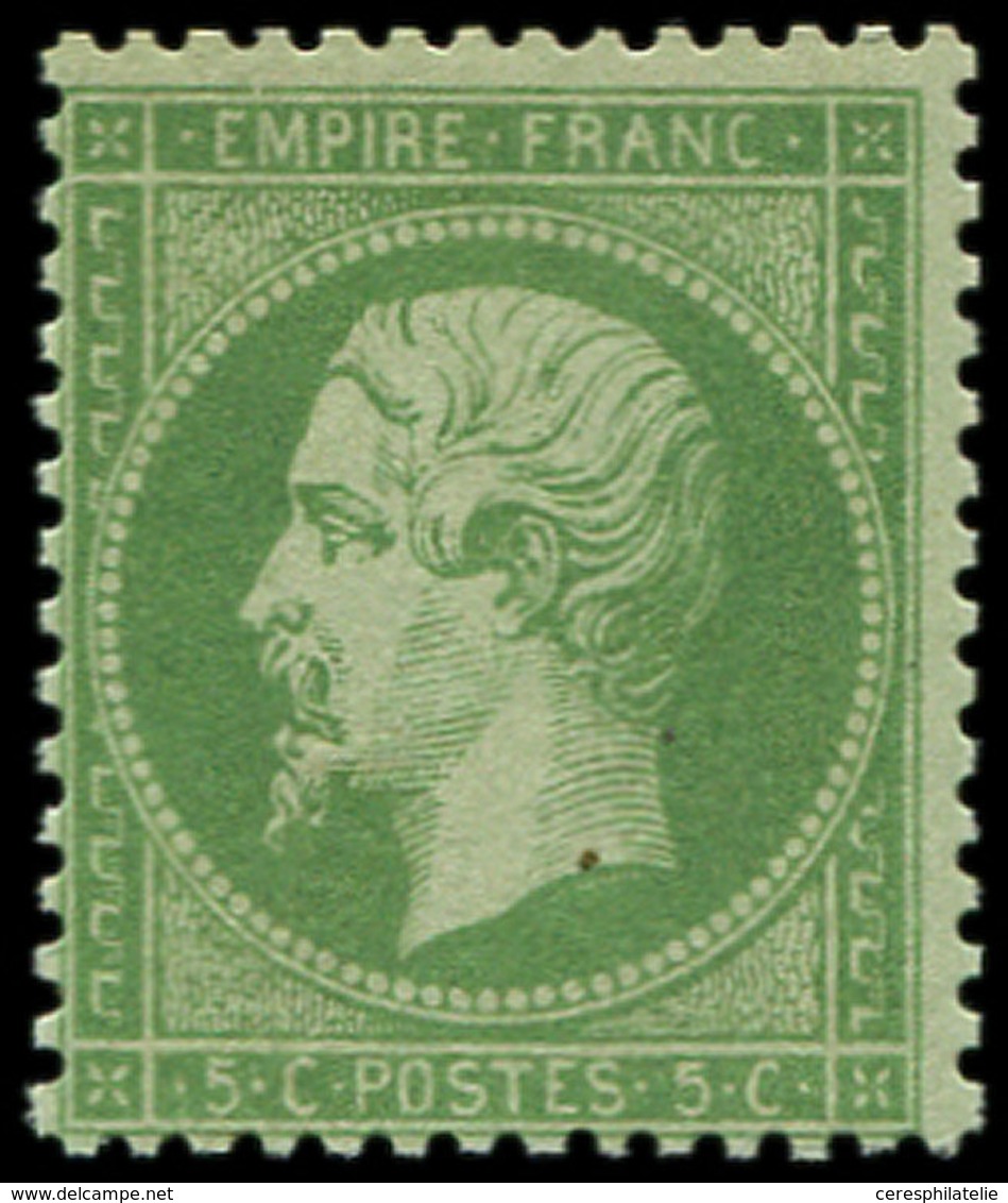 ** EMPIRE DENTELE 20a   5c. Vert Foncé, TB - 1862 Napoléon III