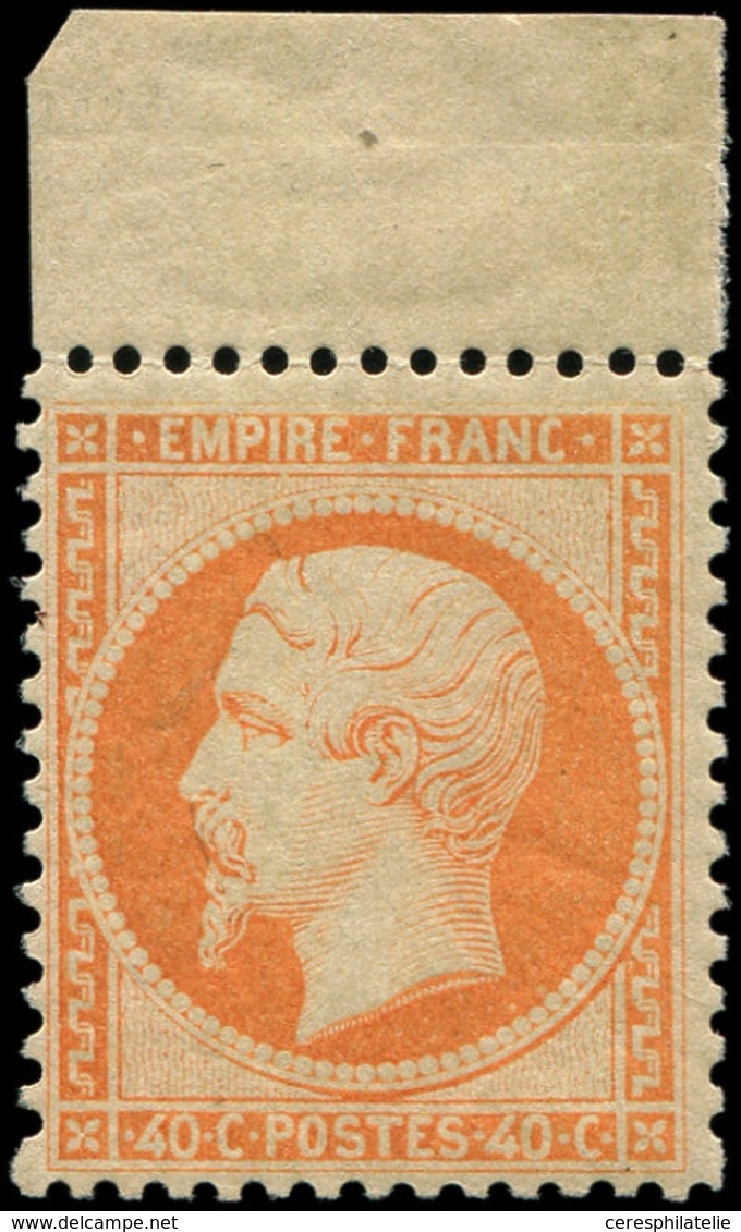 ** EMPIRE DENTELE 23   40c. Orange, Bdf, Frais Et TB. D - 1862 Napoléon III