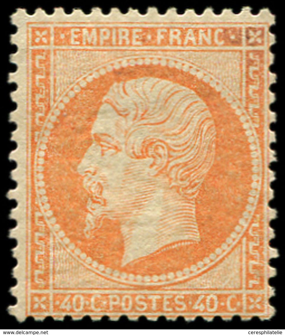 * EMPIRE DENTELE 23   40c. Orange, TB. C - 1862 Napoleone III
