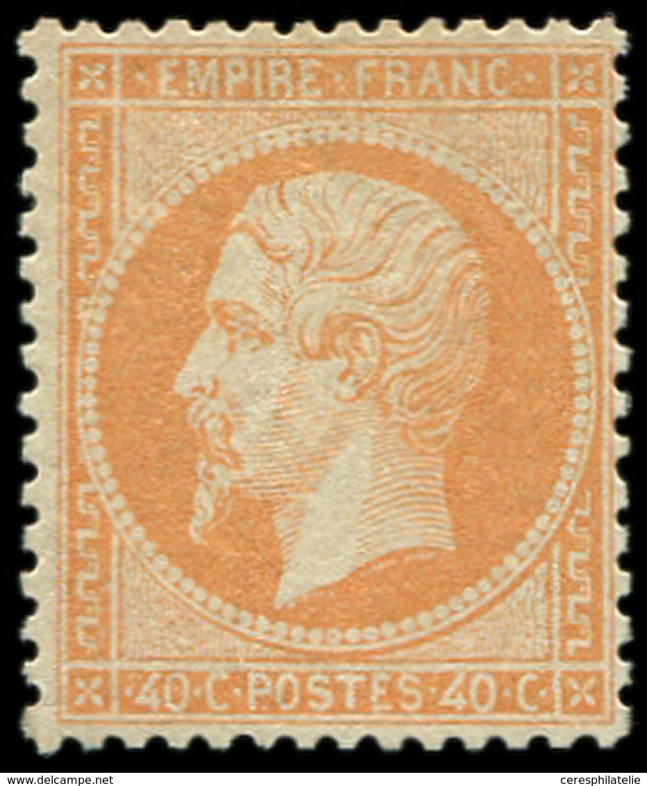 * EMPIRE DENTELE 23a  40c. Orange Clair, TB. C - 1862 Napoléon III