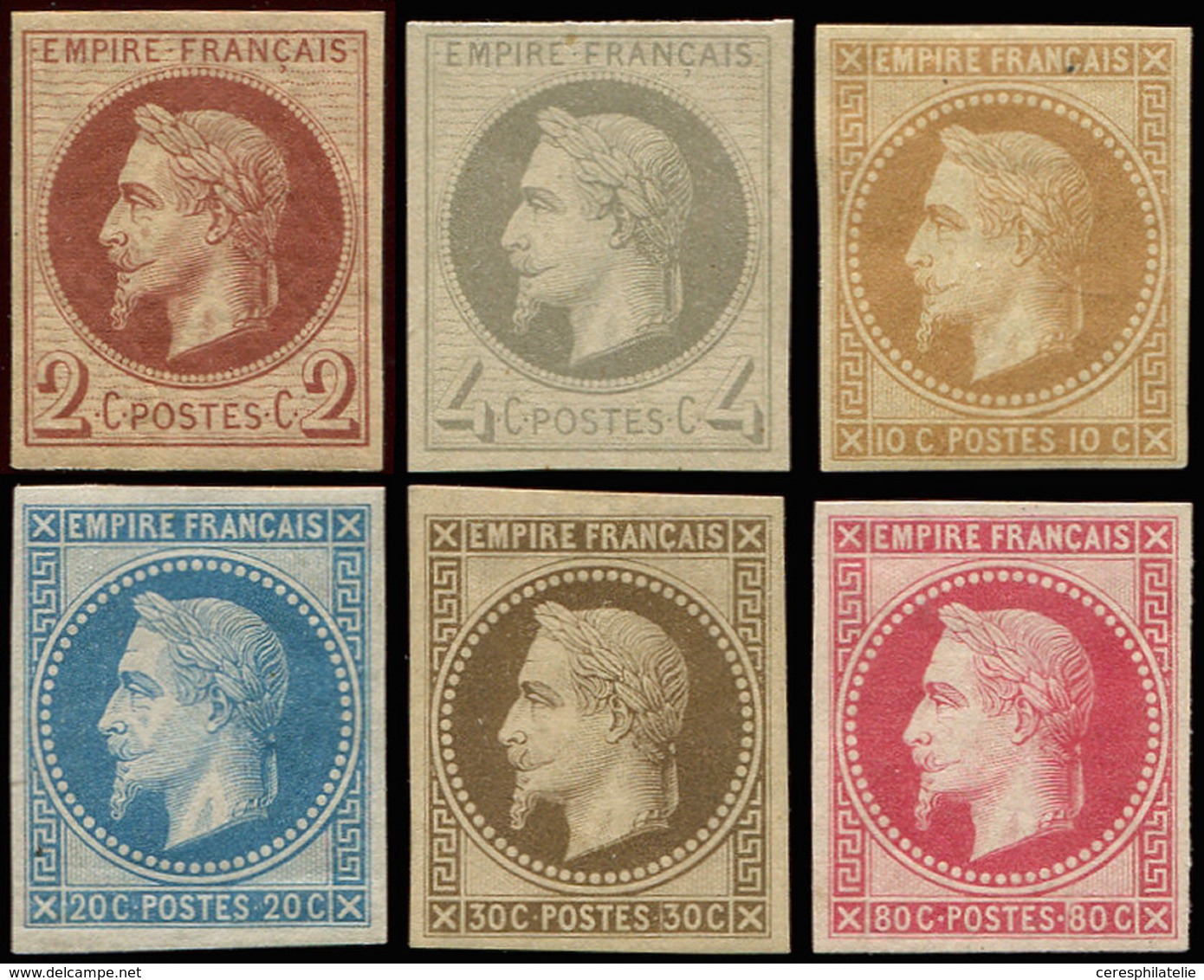 * EMPIRE LAURE R26Af/R32b Sauf R31c, ROTHSCHILD, TB - 1863-1870 Napoléon III Lauré