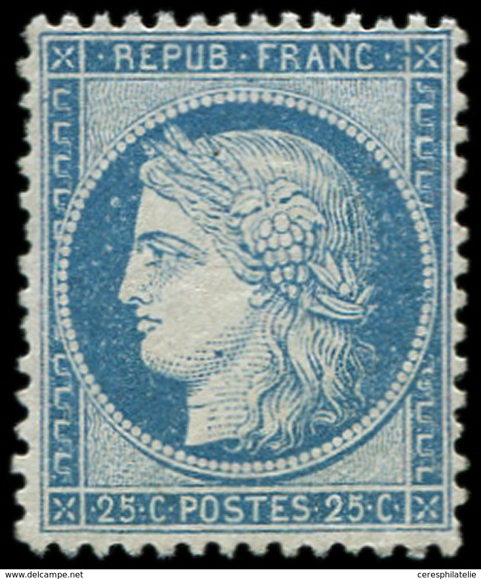 * CERES DENTELE 60B  25c. Bleu, T II, Quasiment **, Très Frais Et TB - 1849-1876: Période Classique