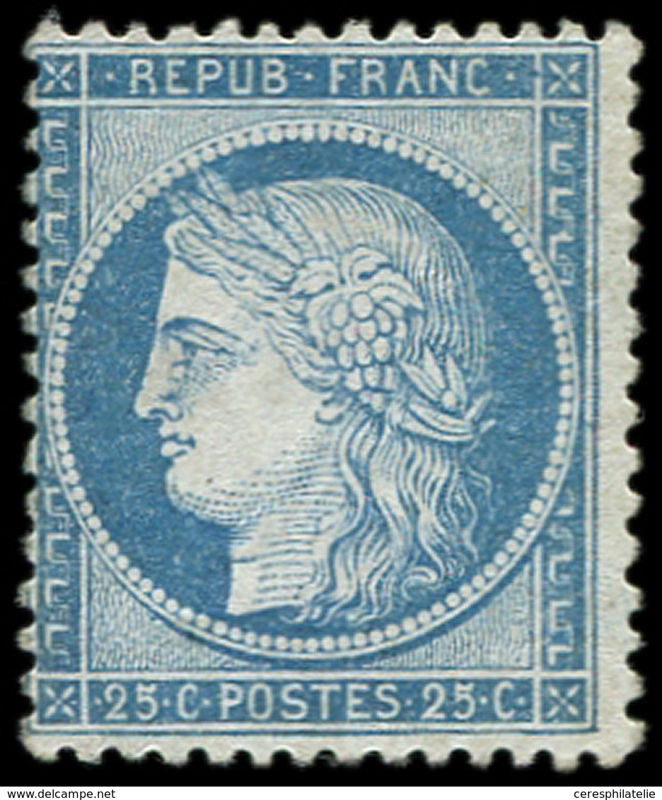 * CERES DENTELE 60B  25c. Bleu, T II, Petite Craquelure De G., Sinon TB - 1849-1876: Période Classique