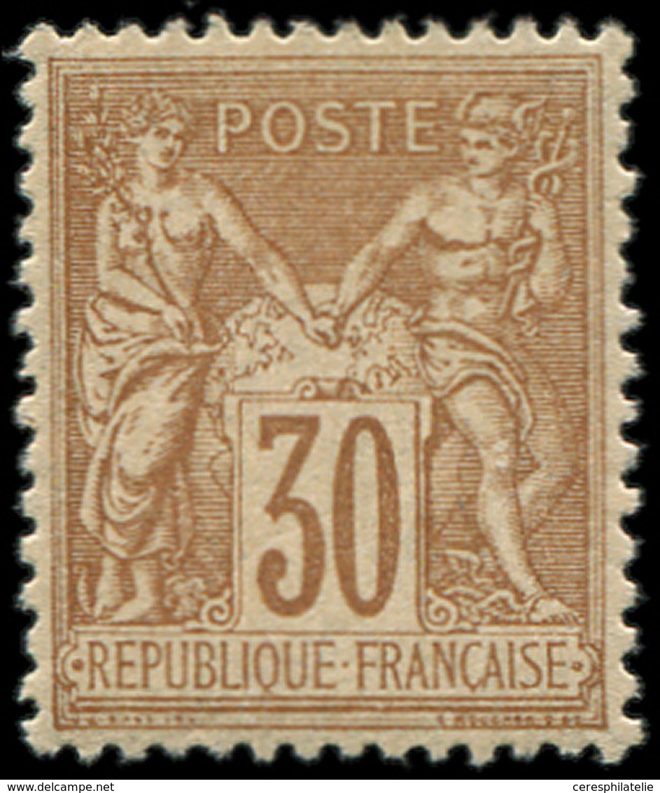 ** TYPE SAGE 80   30c. Brun-jaune, Bon Centrage, TB - 1876-1878 Sage (Type I)