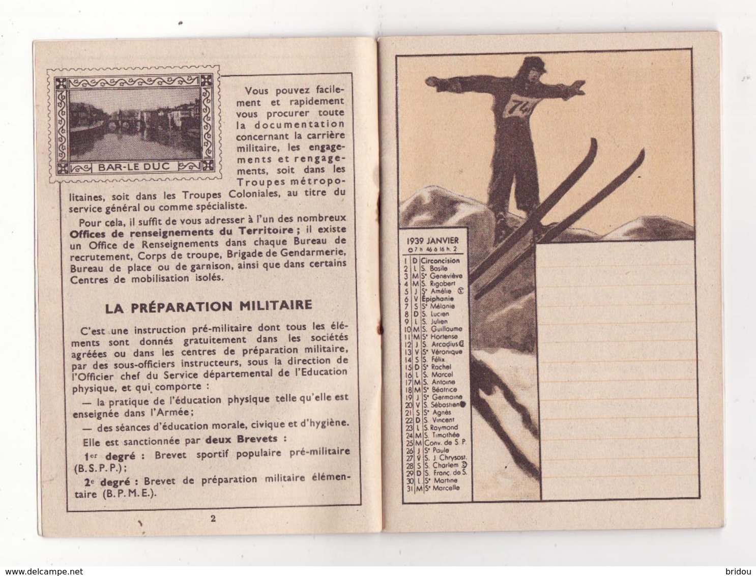 AGENDA DU JEUNE FRANCAIS    1939    Sports   Rugby, Ski, Athlétisme, Basket, Tennis, équitation, Bobsleigh   48 Pages - Petit Format : 1921-40