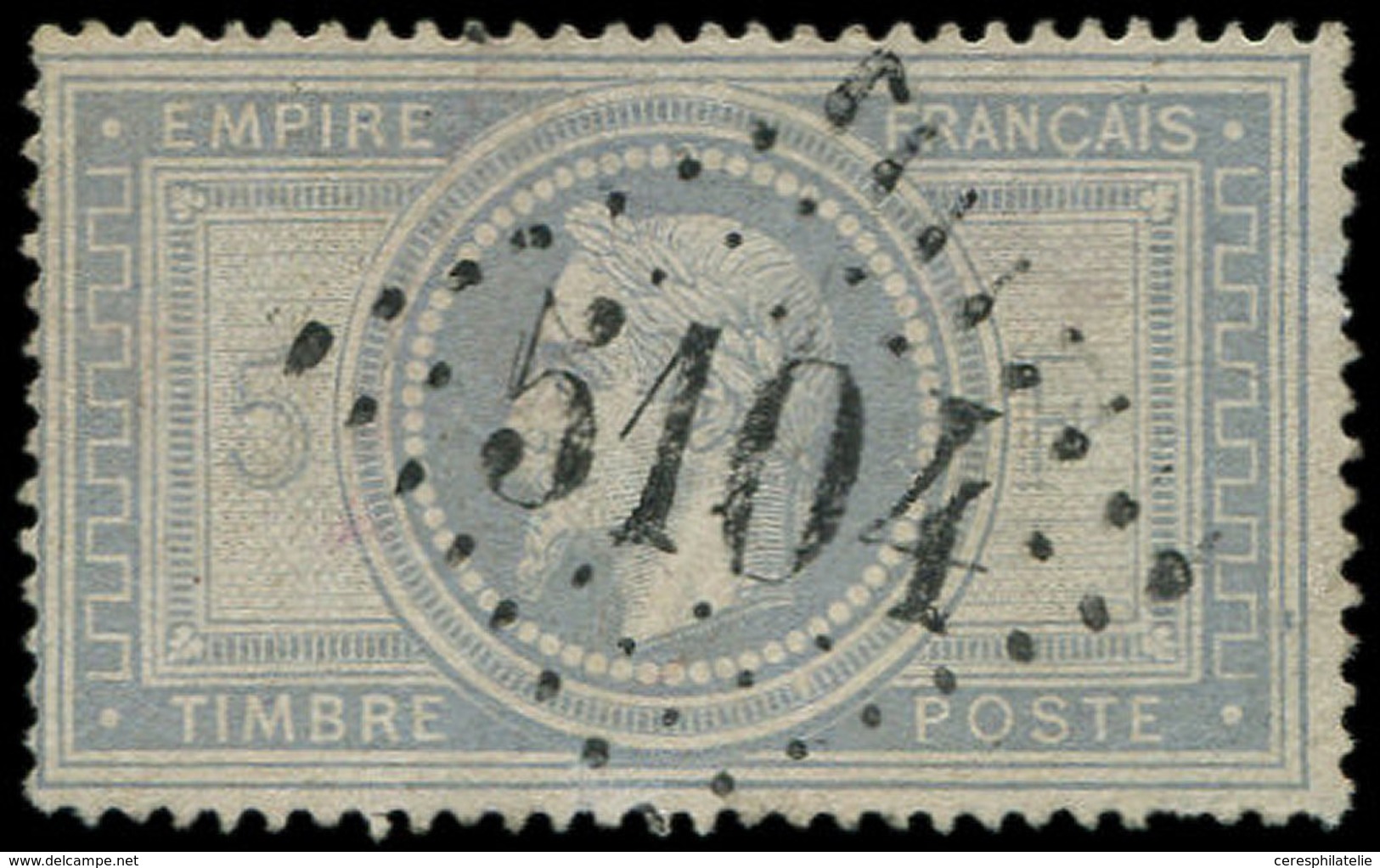 BUREAUX FRANCAIS A L'ETRANGER N°33 Obl. GC 5104 De SHANGHAI, Défx, Frappe TTB - 1849-1876: Période Classique