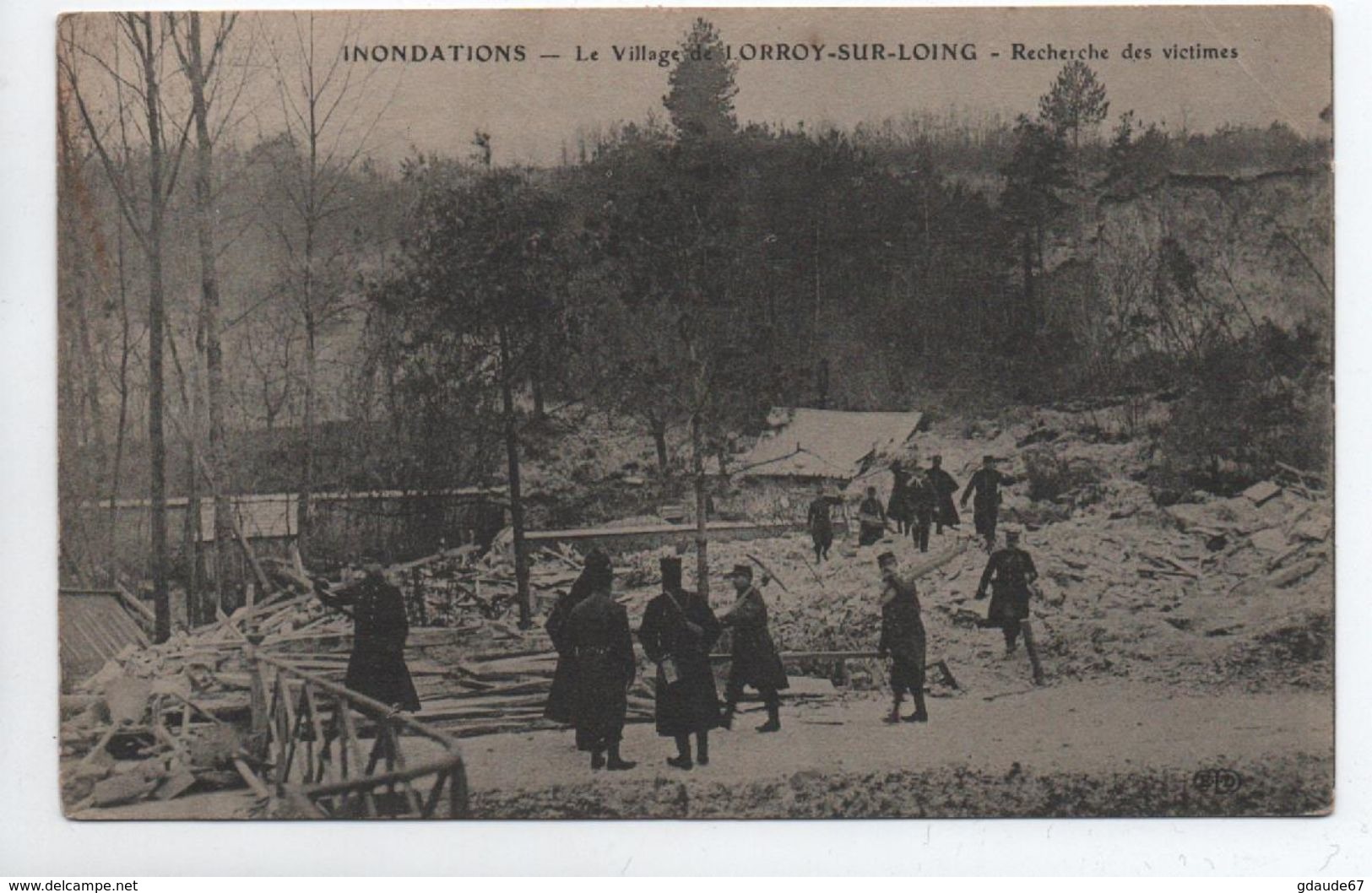 INONDATIONS - LE VILLAGE DE LORROY SUR LOING - RECHERCHE DES VICTIMES - Autres & Non Classés