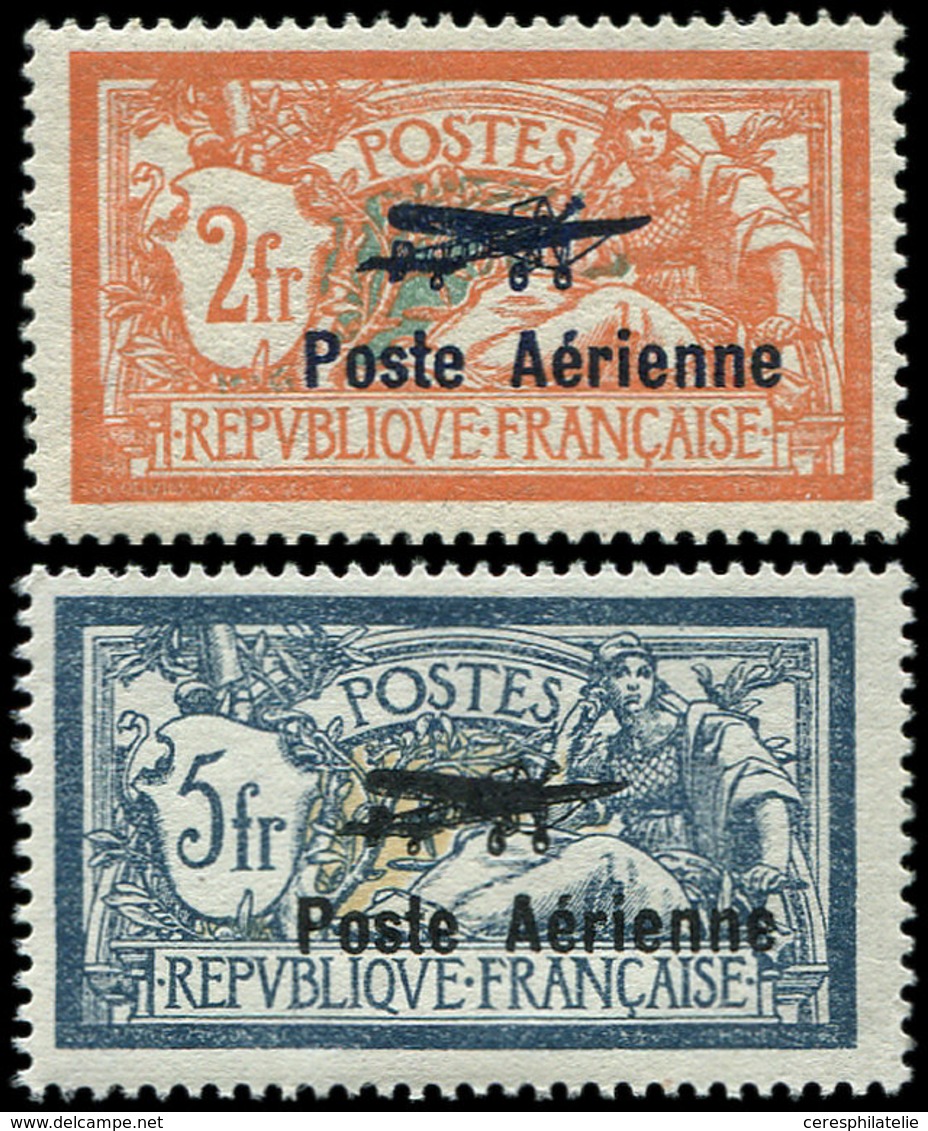 ** POSTE AERIENNE 1/2 2f. Et 5f., Bon Centrage, TB - 1927-1959 Mint/hinged