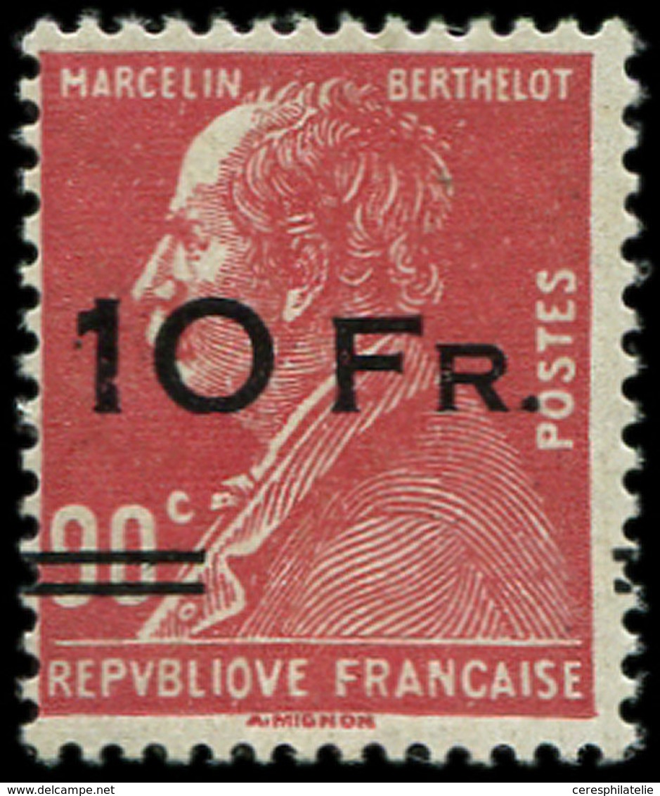 * POSTE AERIENNE 3   10Fr. Sur 90c. Rouge, Berthelot ILE De FRANCE, TB. Br - 1927-1959 Mint/hinged