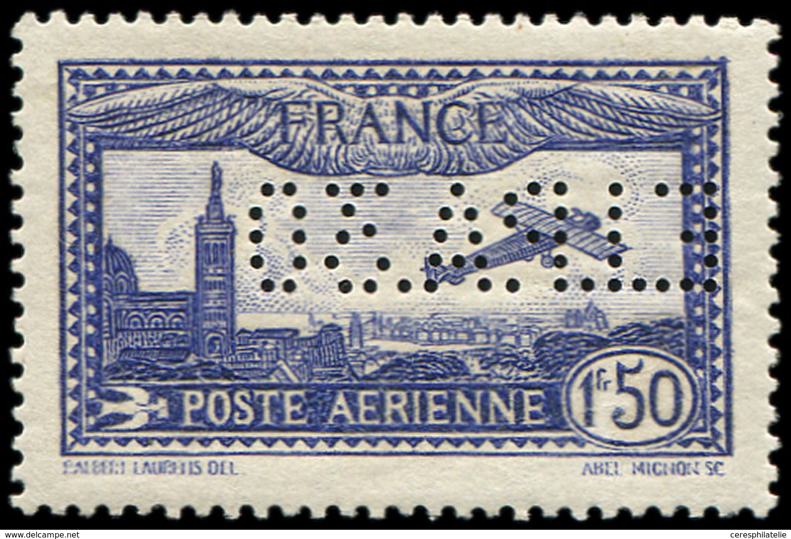 ** POSTE AERIENNE 6c  1f.50 Outremer, E.I.P.A. 30, TB - 1927-1959 Ungebraucht