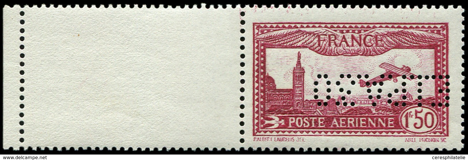 ** POSTE AERIENNE 6d  1f.50 Carmin, E.I.P.A. 30, Bdf, TB, Certif. Calves - 1927-1959 Mint/hinged