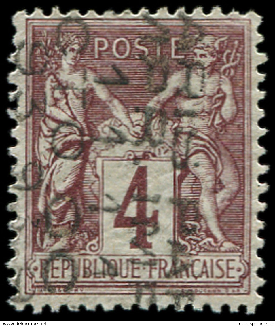 * PREOBLITERES 14  Sage,  4c. Lilas-brun, 11 OCT., Rare Avec Gomme, TB. S - 1893-1947