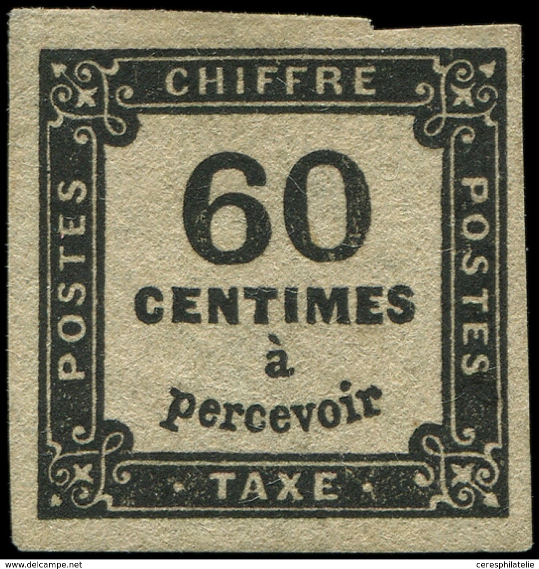 (*) TAXE 9B  60c. Noir, NON EMIS, TB - 1859-1959 Oblitérés