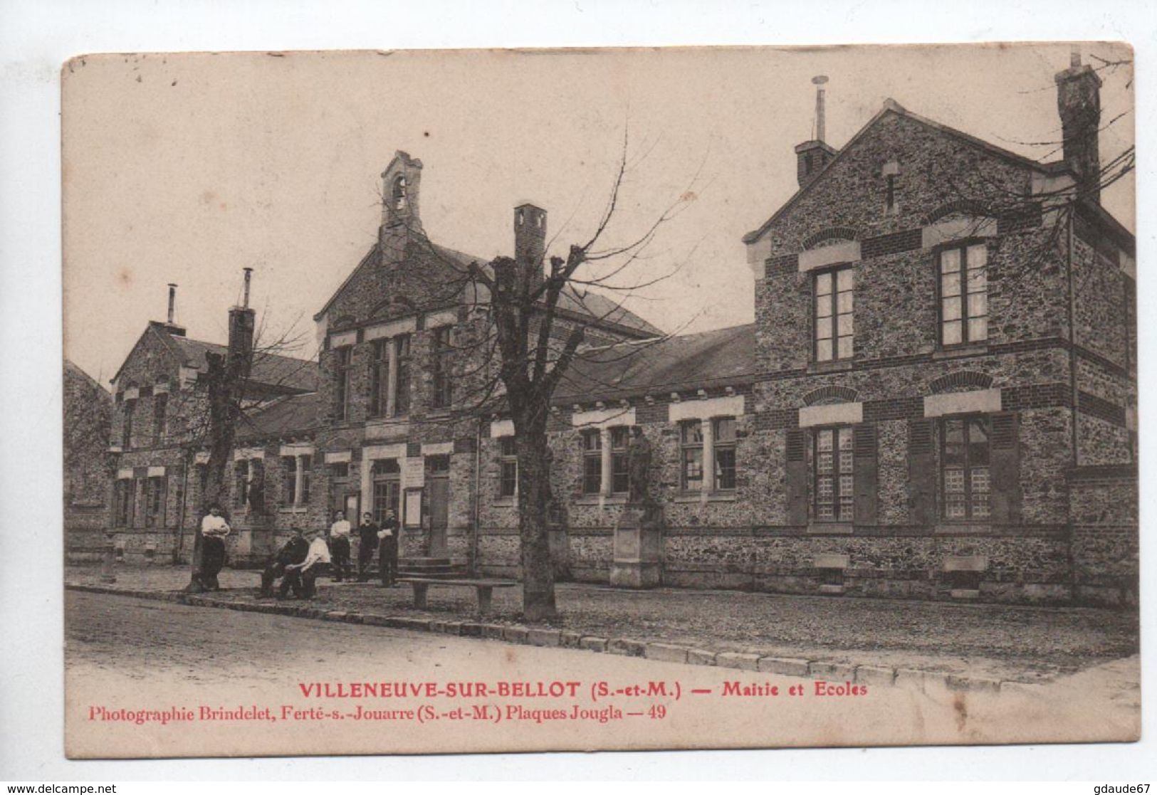 VILLENEUVE SUR BELLOT (77) - MAIRIE ET ECOLES - Autres & Non Classés