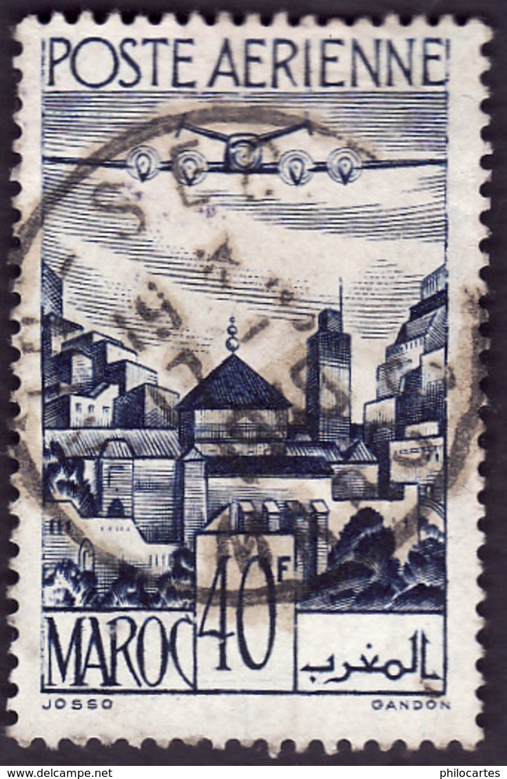 MAROC  1947  -  PA 61  - Oblitéré - Poste Aérienne
