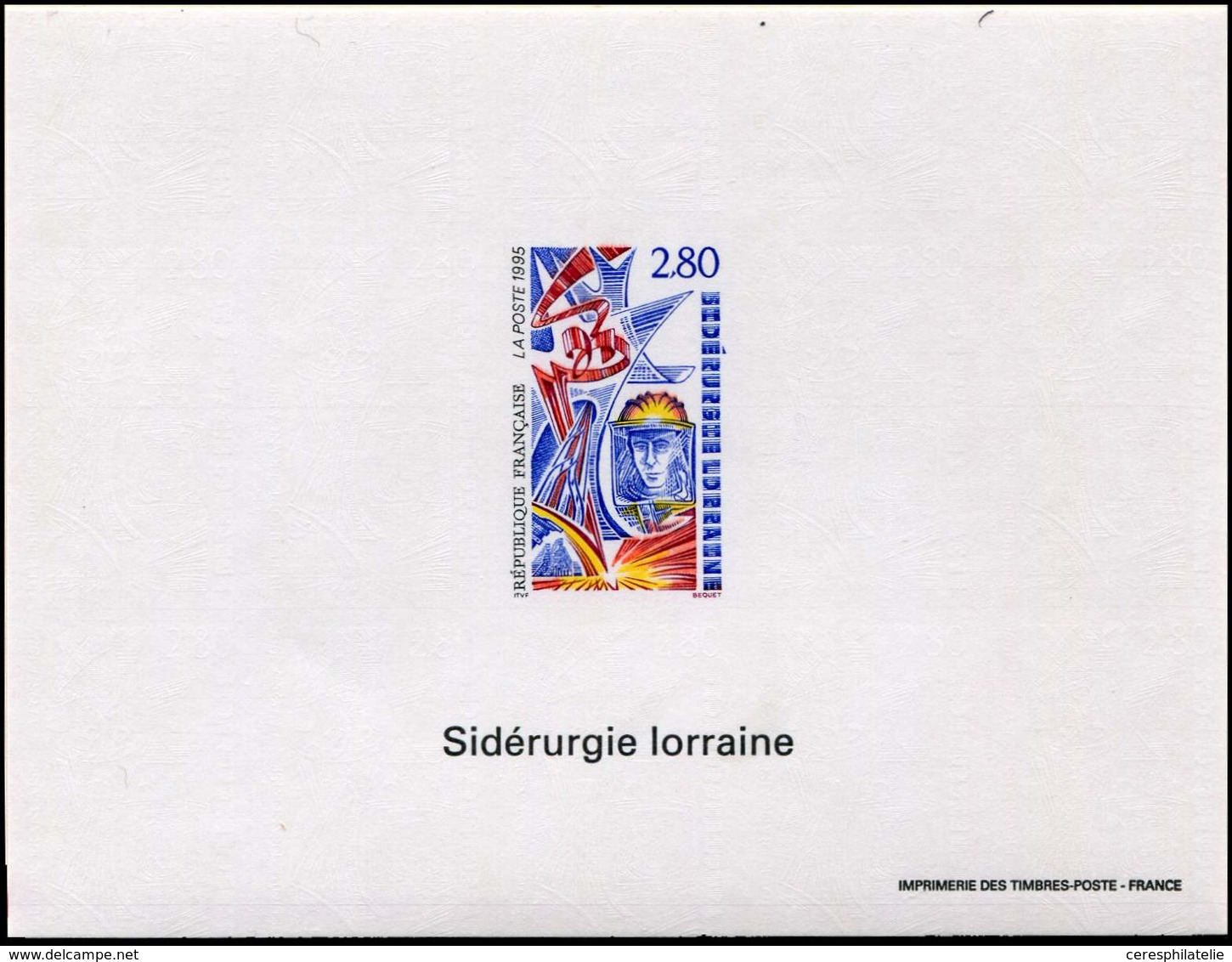 ** EPREUVES DE LUXE 2931   Sidérurgie Lorraine, FG ND, TB - Luxury Proofs