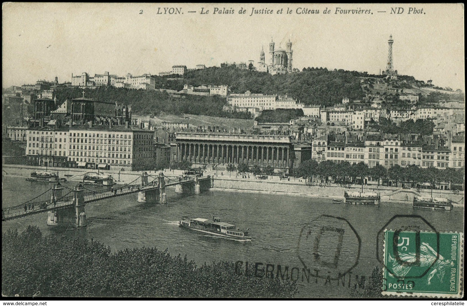 Let LETTRES DU XXe SIECLE N°137 Obl. Lettre De Brigade D'Ambulant D Dans Un Octogone Sur CP De 1910, TB - Lettres & Documents