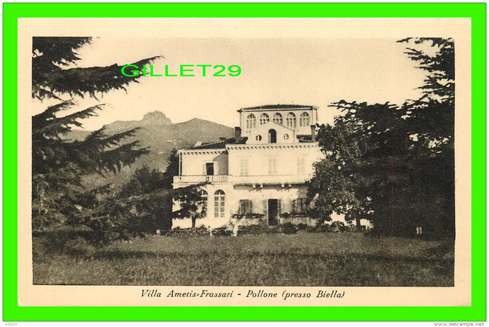 POLLONE, ITALIA - VILLA AMETIS-FRASSATI - PRESSO BIELLA , 1934 - - Altri & Non Classificati