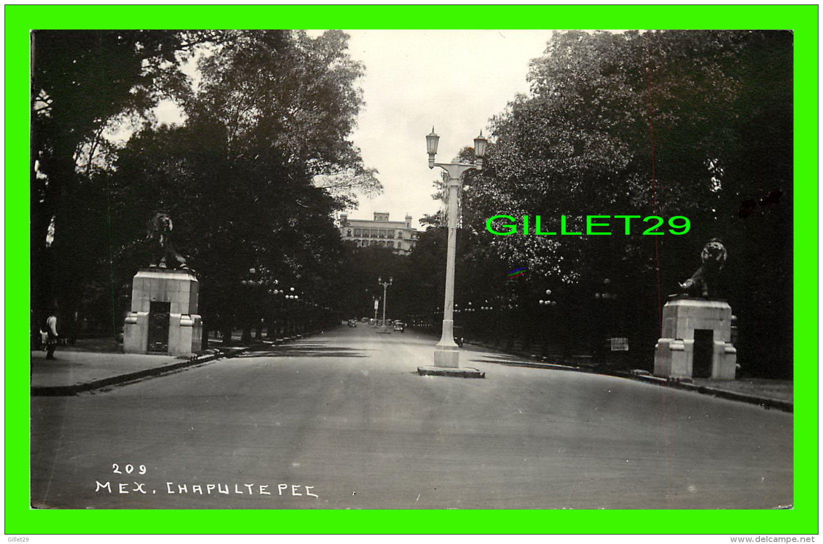 MEXICO - CHAPULTEPEC - PHOTO POSTCARD - ANIMATED - CARTE-PHOTO - - Mexico