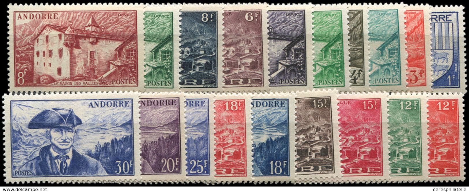 ** ANDORRE 119/37 : Série Courante De 1939/1951, TB - Oblitérés