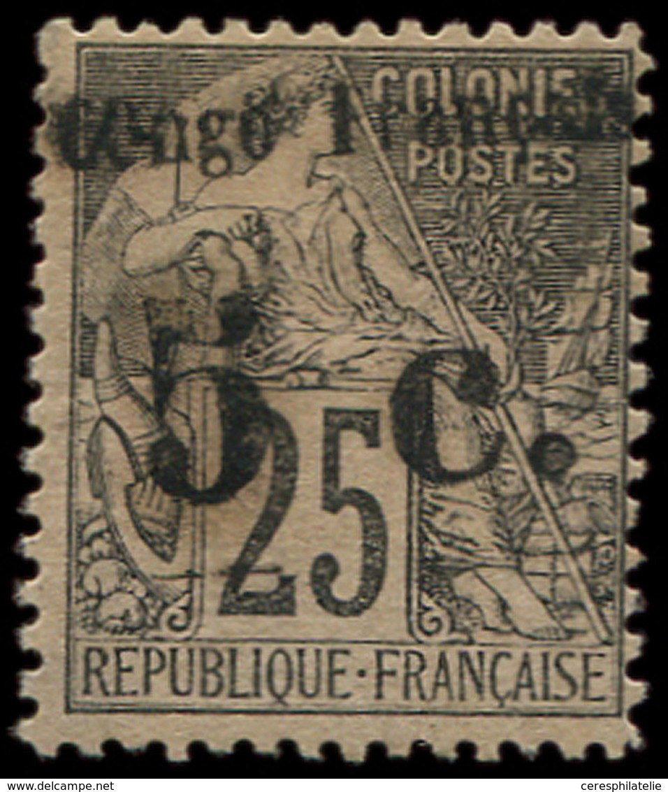 * CONGO 4A : 5c. S. 25c. Noir S. Rose, T II, TB - Other & Unclassified