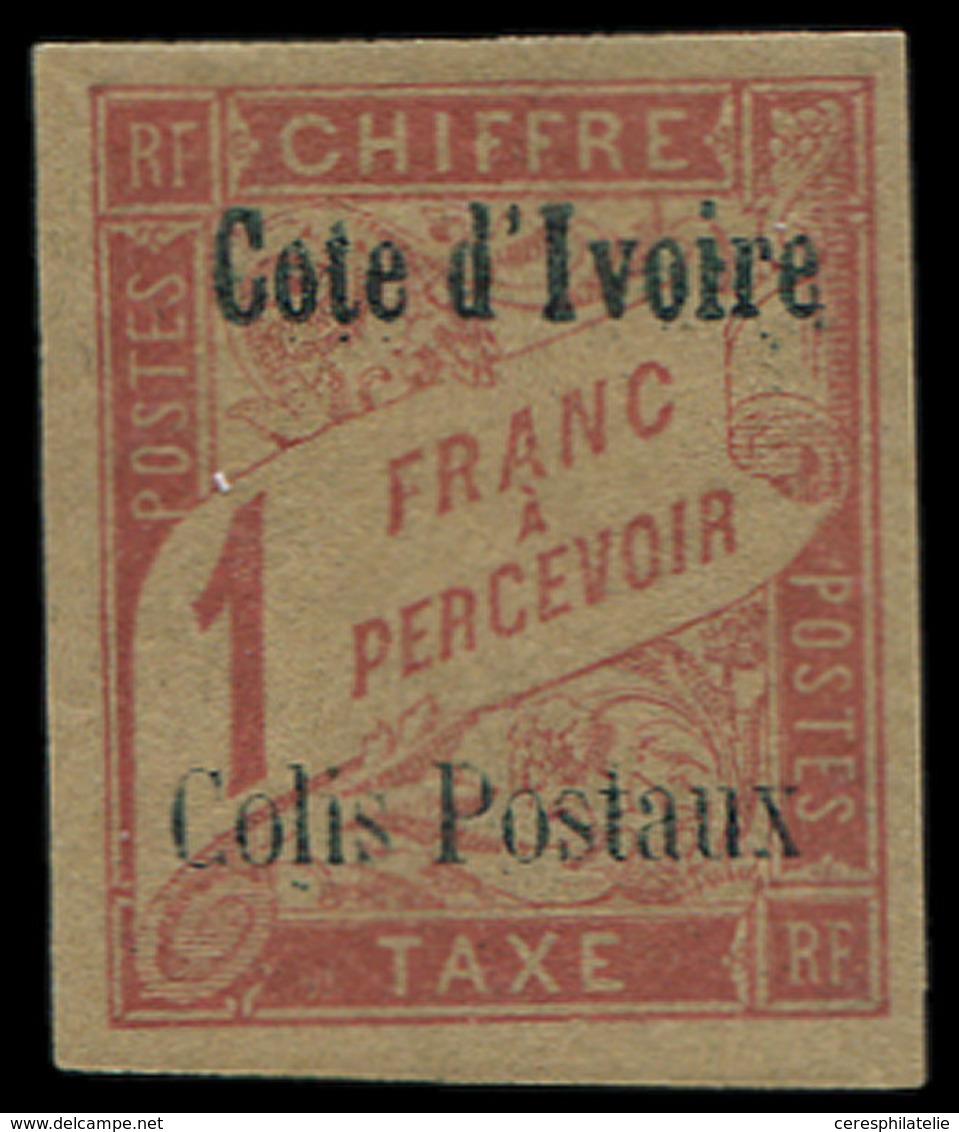 * COTE D'IVOIRE Colis Px 4 : 1f. Rose Sur Paille, TB - Other & Unclassified