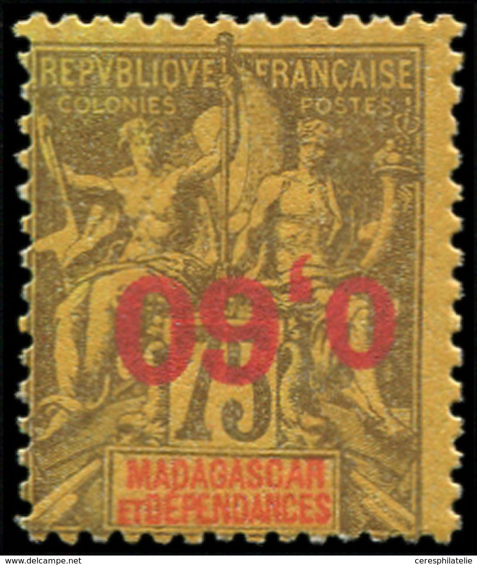 * MADAGASCAR 122a : 0,60 Sur 75c., Surcharge RENVERSEE, TB - Other & Unclassified