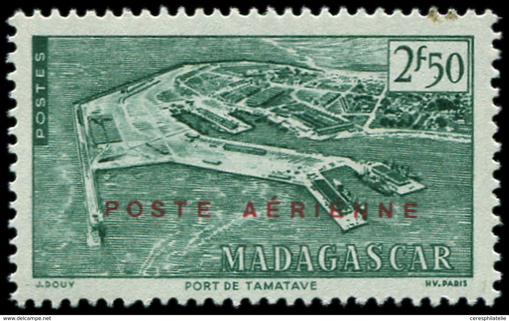 ** MADAGASCAR 331J : 2f50 Vert, Port De Tamatave, NON EMIS, TB, Cote Et N° Maury - Autres & Non Classés