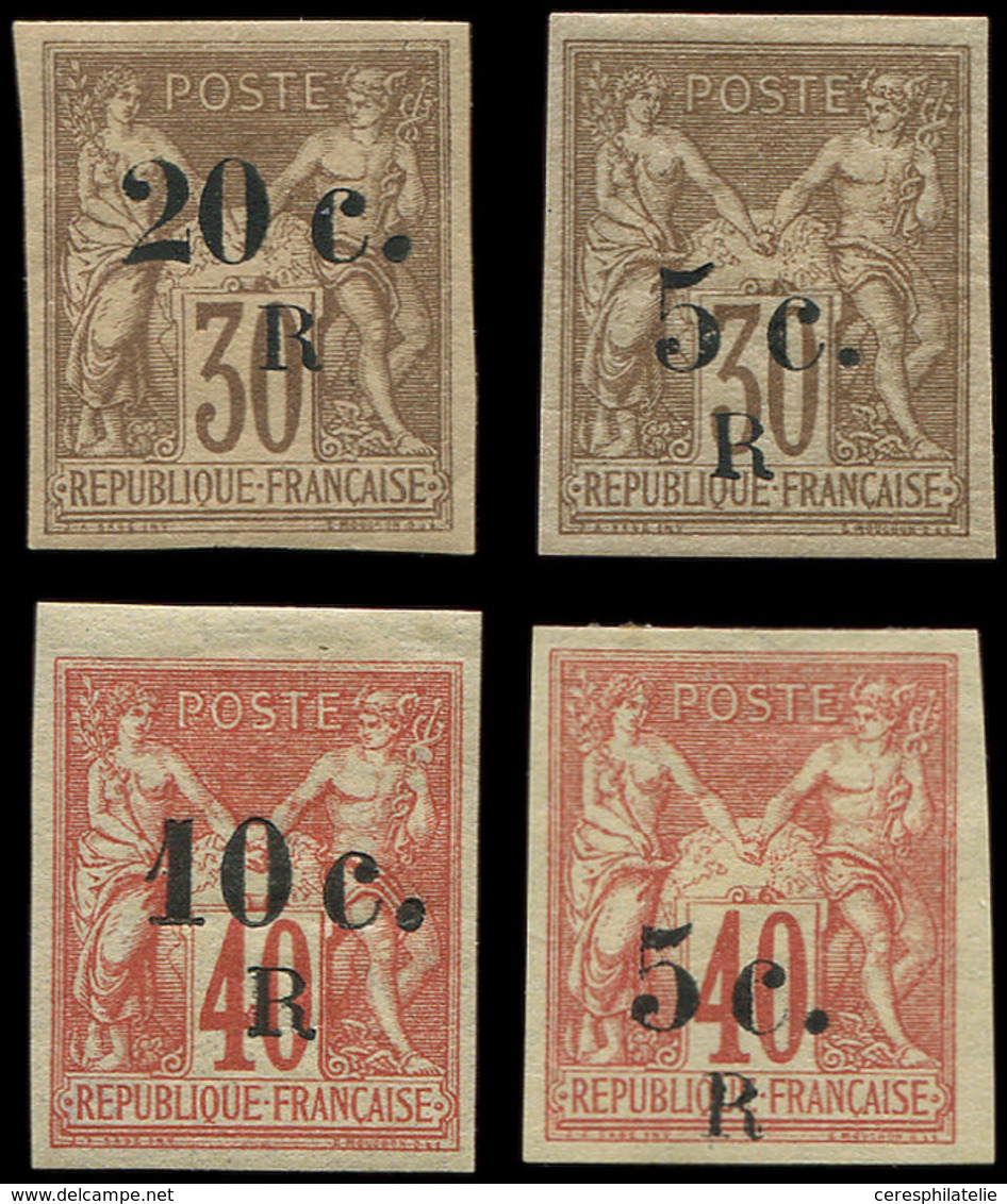 * REUNION 7/10 : Type Sage Surchargés De 1885-86, N°8 Neuf Sans Gomme, TB - Other & Unclassified