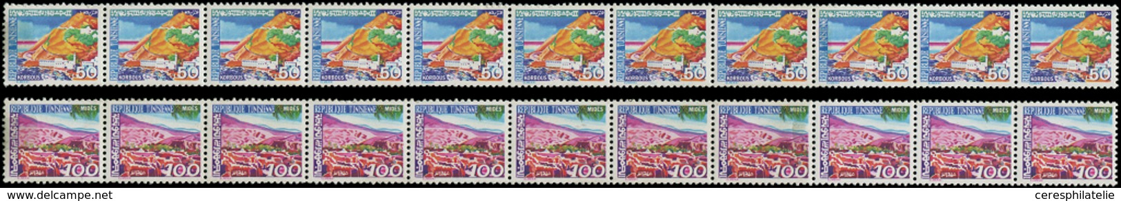 ** TUNISIE 889/90 : Paysages De 1979, Roulettes De 11, TB - Autres & Non Classés