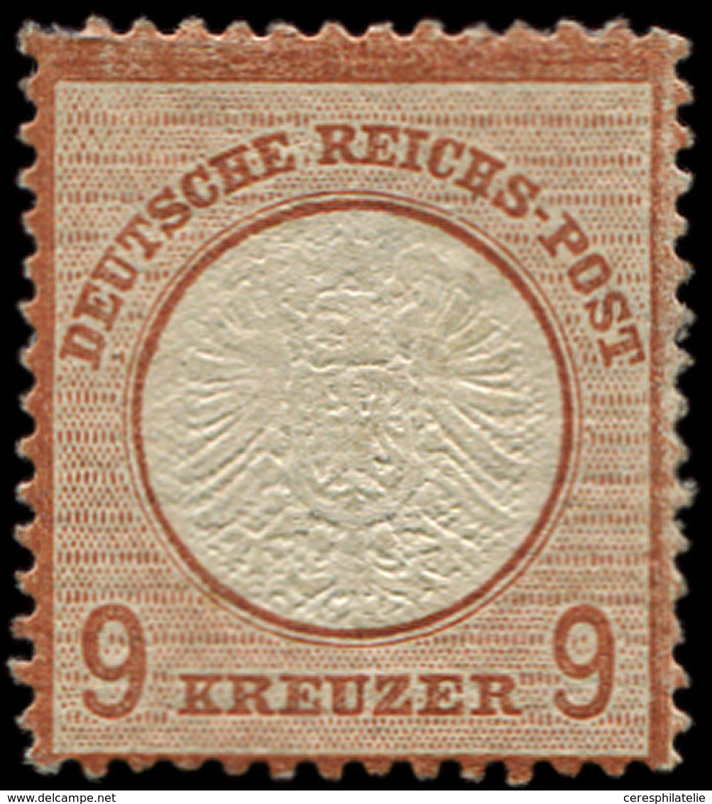 * EMPIRE 24 : 9kr. Brun-rouge, Pelurages, Aspect TB. C - Used Stamps