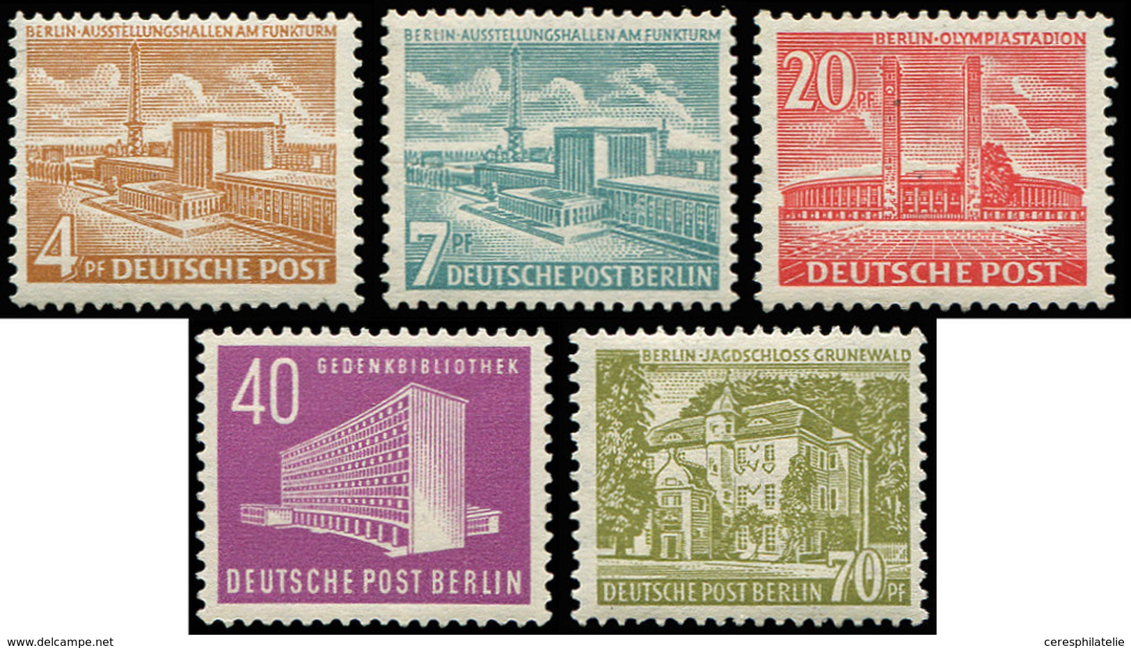 ** BERLIN 98/102 : Série Courante, TB - Unused Stamps