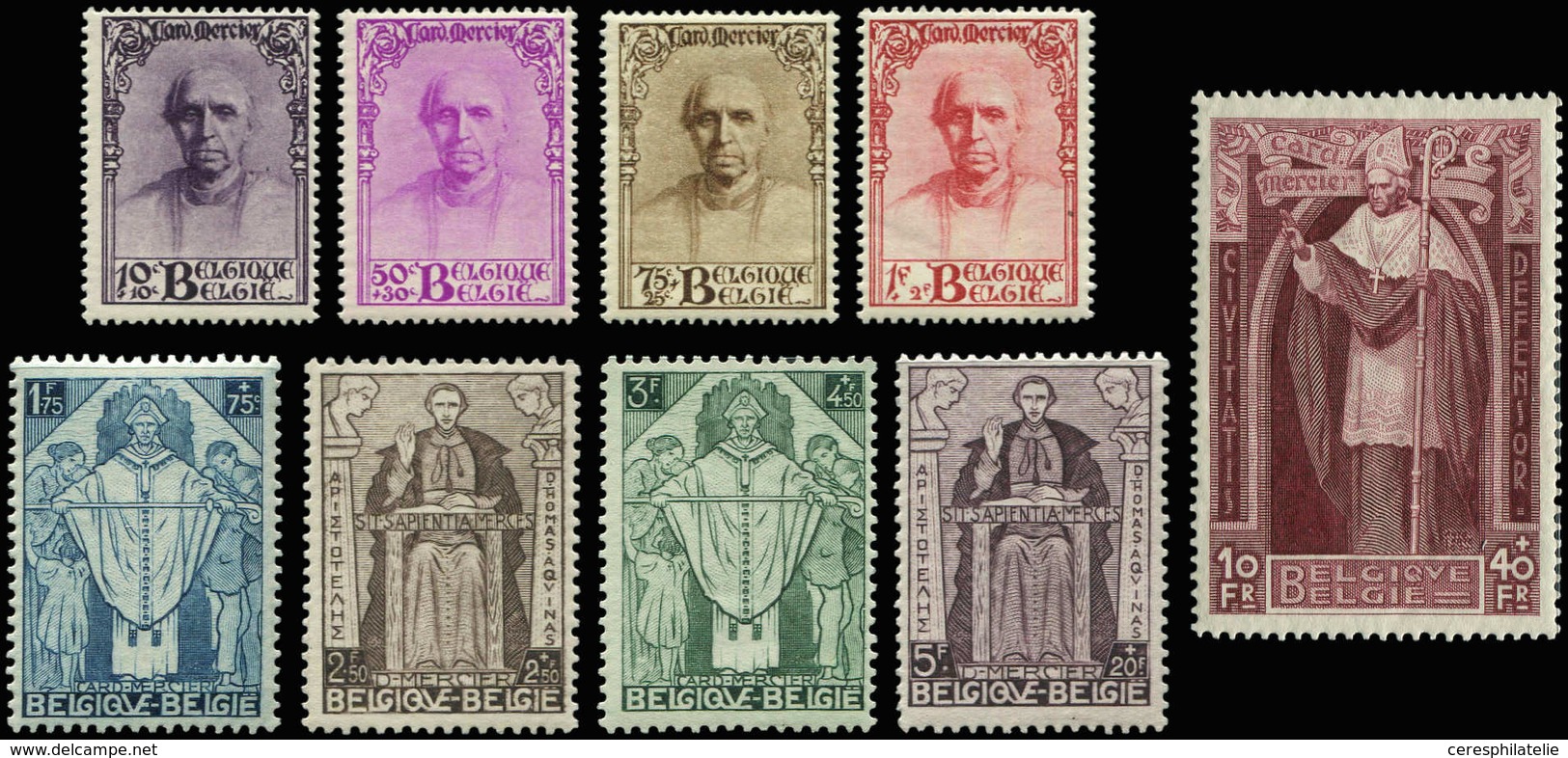 ** BELGIQUE 342/50 : Cardinal Mercier, La Série, TB - Other & Unclassified