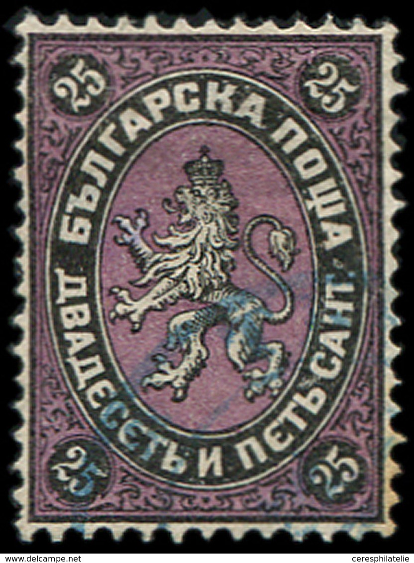 BULGARIE 10 : 25s. Noir Et Violet, Obl., TB - Other & Unclassified