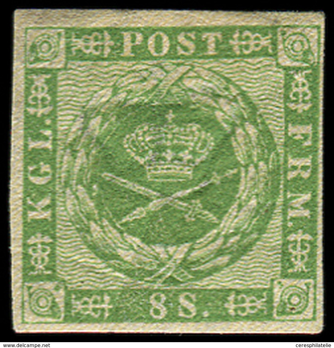 * DANEMARK 9 : 8s. Vert, TB - Other & Unclassified