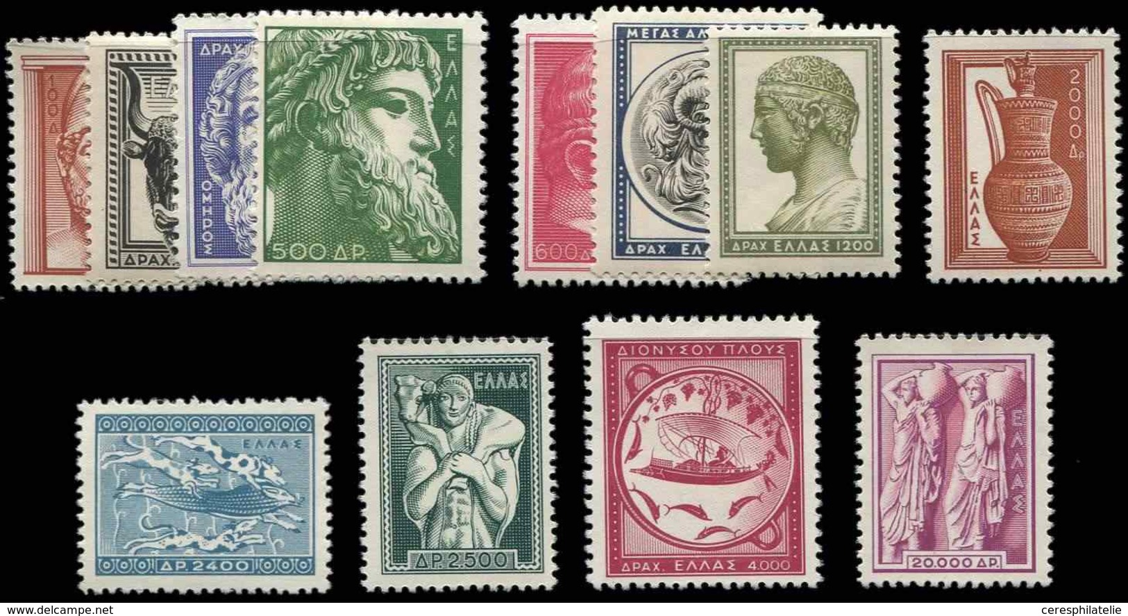 ** GRECE 592/603 : Arts Antiques, La Série, TB - Used Stamps