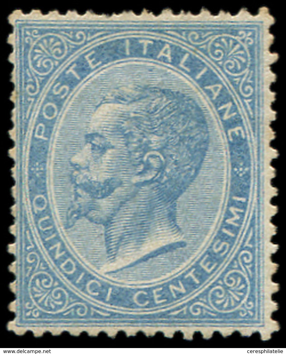 (*) ITALIE 17 : 15c. Bleu Pâle, Défaut De Dentelure, Très Frais, B/TB. C - Used