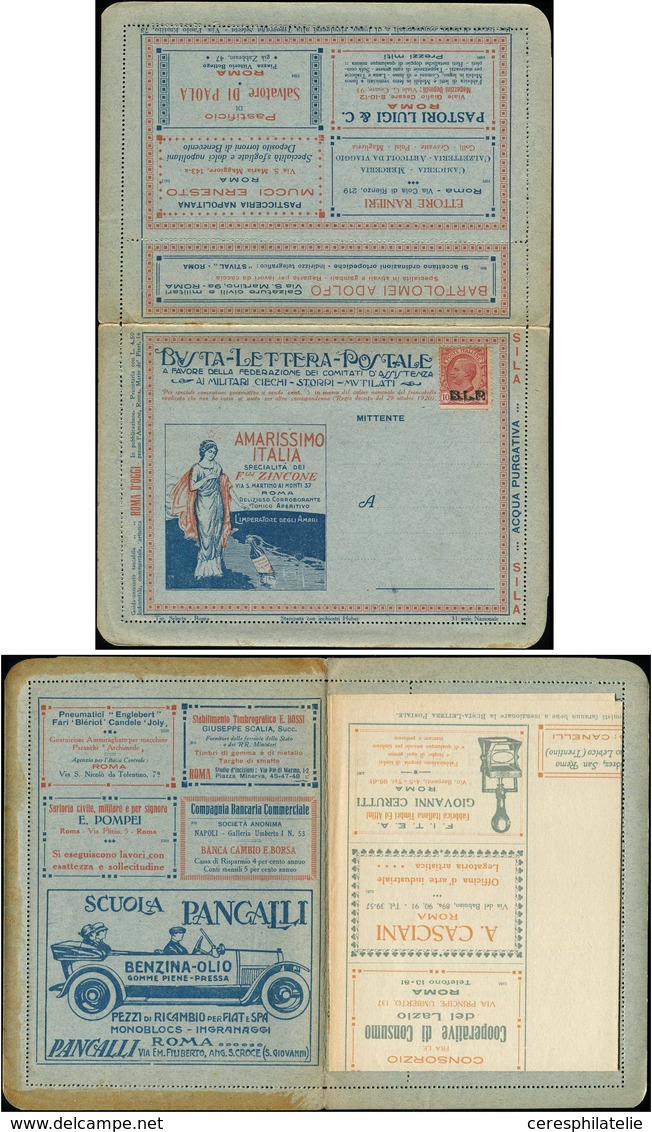 Let ITALIE Timbres Pour Env. Réclames 1 : 10c. Rose Sur CL, Pubs Diverses, Série Nale 31, TB - Stamps For Advertising Covers (BLP)