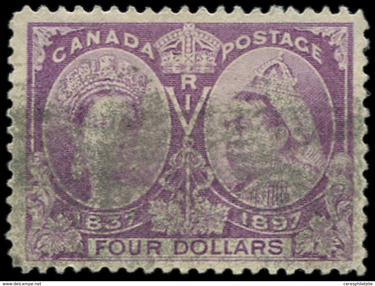 CANADA 52 : 4d. Violet, Oblitération Lourde, Sinon TB - Other & Unclassified