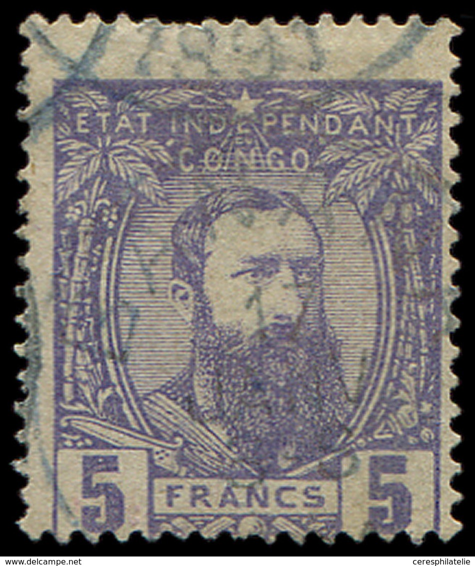 CONGO BELGE 11 : 5f. Violet, Obl., TB - Other & Unclassified