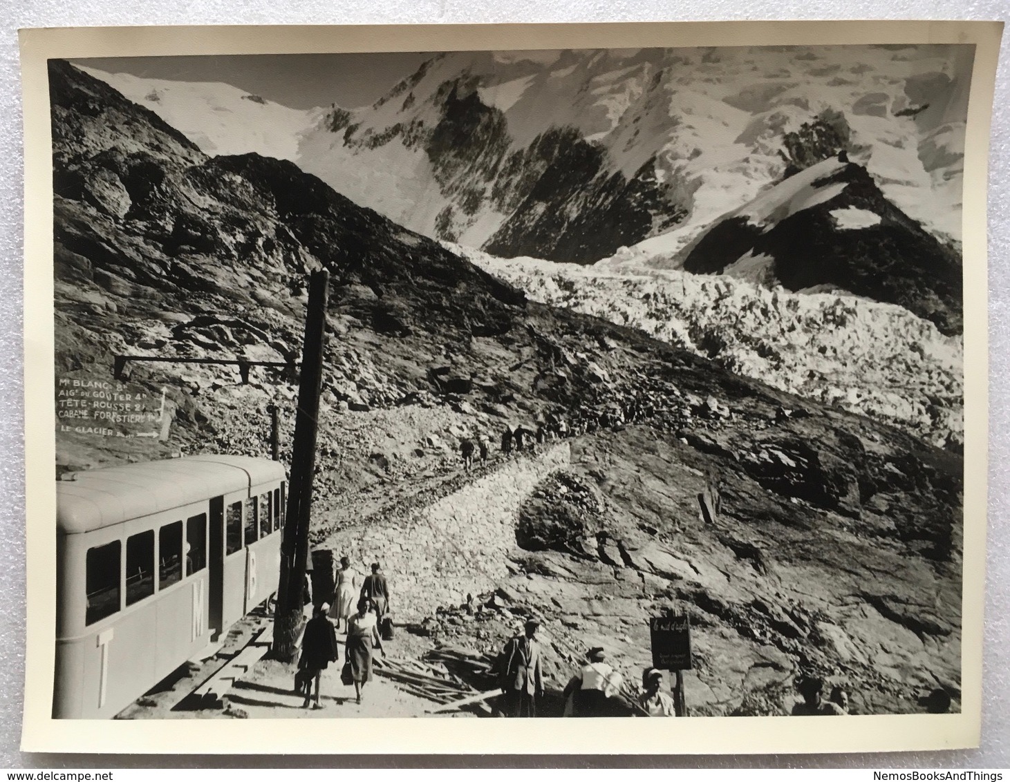 Jaren '30 - Foto Photo - Tram - Tramway Du Mont-Blanc (TMB) - Le Nid D'Aigle - 18 X 24 Cm - Photos