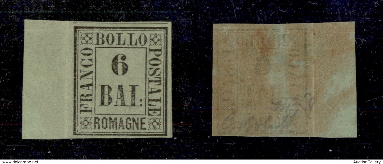 0060 ANTICHI STATI - ROMAGNE - 1859 - 6 Bai (7) Bordo Foglio - Nuovo Con Piena Gomma - Splendido - G.Bolaffi (850+) - Sonstige & Ohne Zuordnung