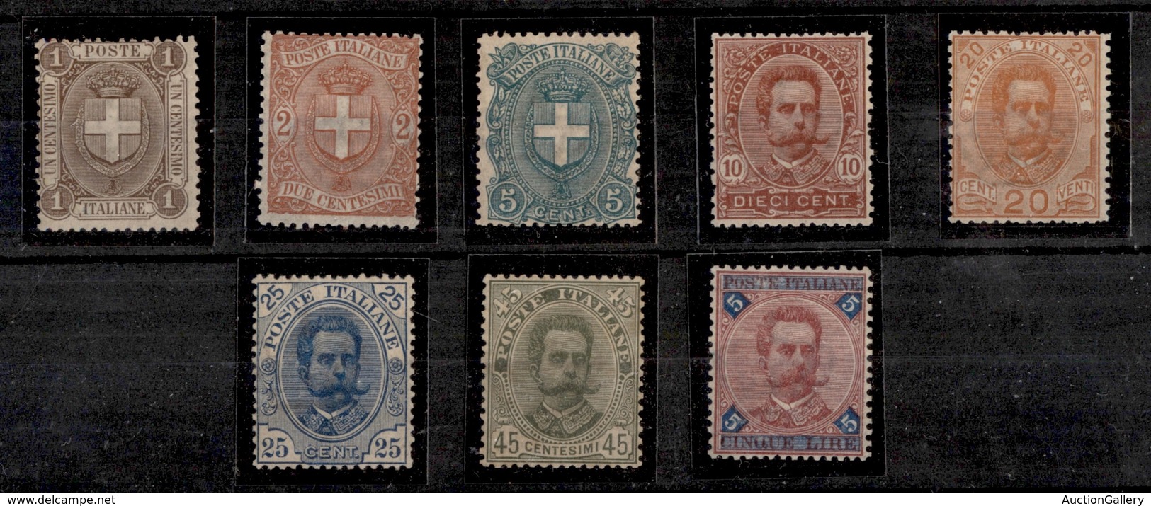 0152 REGNO - 1891/1897 - Umberto (60/67) - Otto Valori - Gomma Integra - Centratura Da Discreta A Ottima - Autres & Non Classés