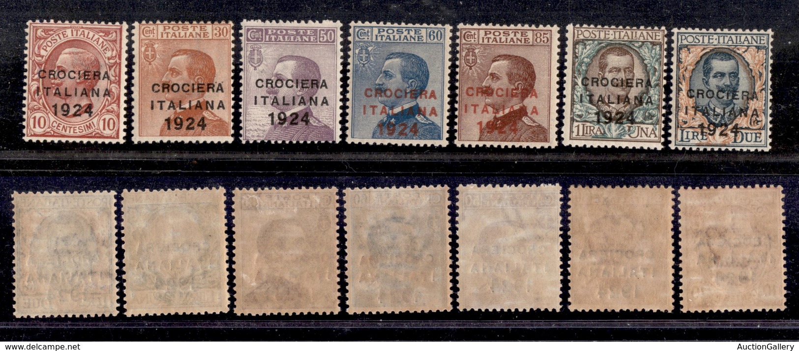 0186 REGNO - 1924 - Crociera (162/168) - Serie Completa Di 7 Valori - Gomma Integra - Cert. AG (350) - Sonstige & Ohne Zuordnung