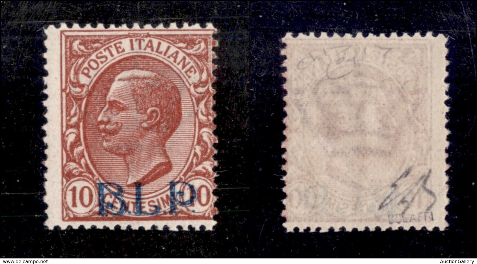 0265 REGNO - 1921 - BLP - 10 Cent (1) - Gomma Integra - Cert. Ray (2.500) - Andere & Zonder Classificatie